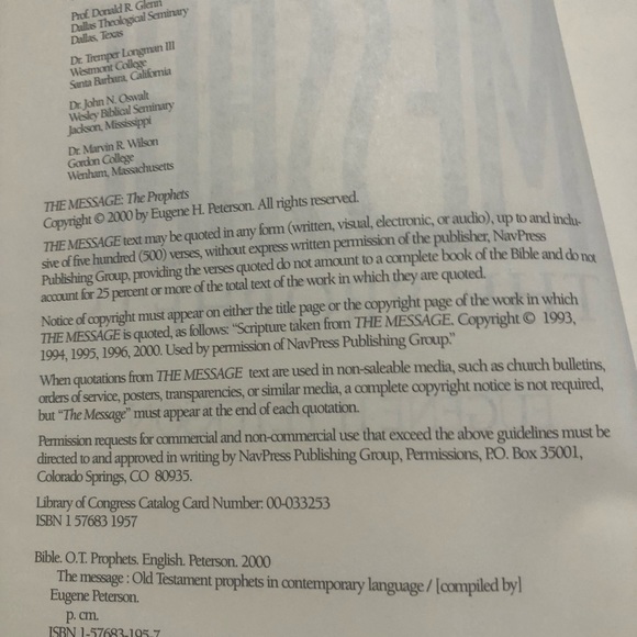 The Message the Old Testament Prophets by Peterson 2000 - Picture 14 of 15